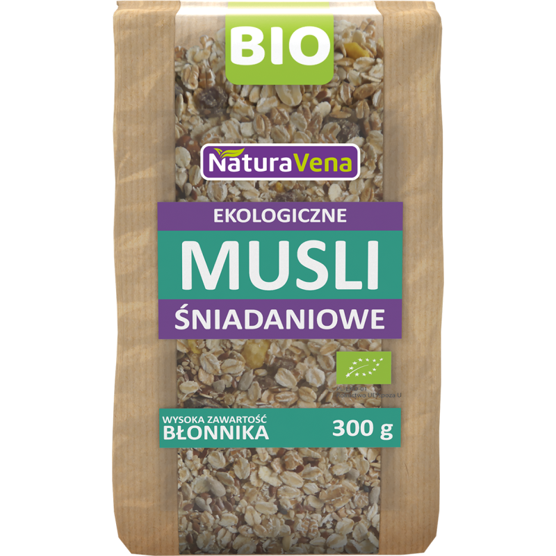 NATURAVENA Ekologiczne musli śnadaniowe 300g